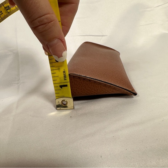 Ray-Ban Brown Faux Leather Sunglass Case Classic Pebbled Hard Shell Holder - Picture 8 of 9